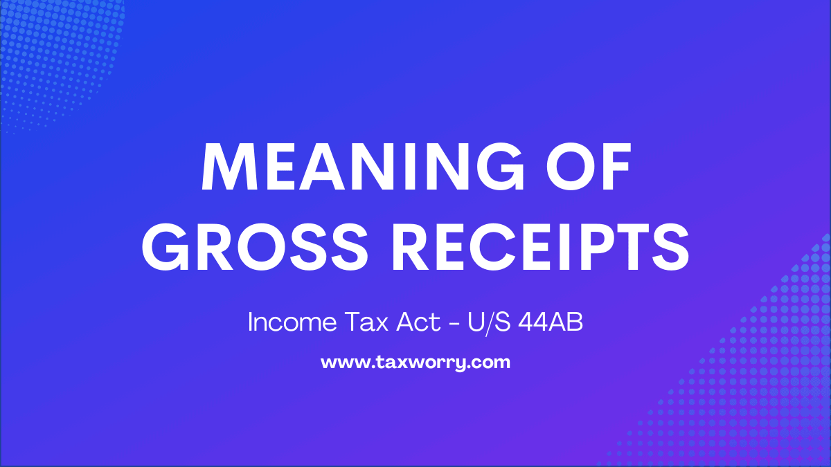 meaning of gross receipts
