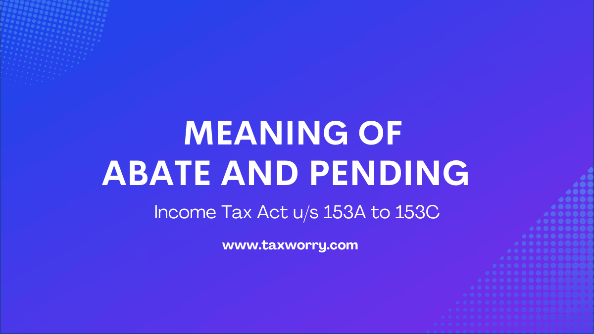 meaning of abate and pending