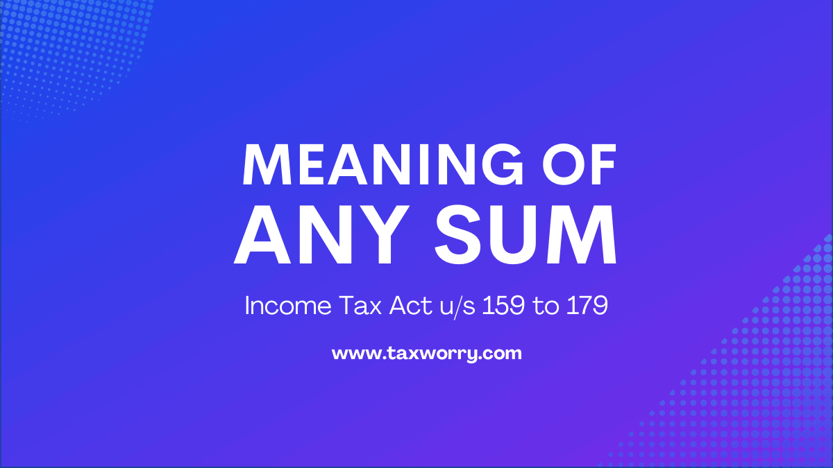 meaning of any sum
