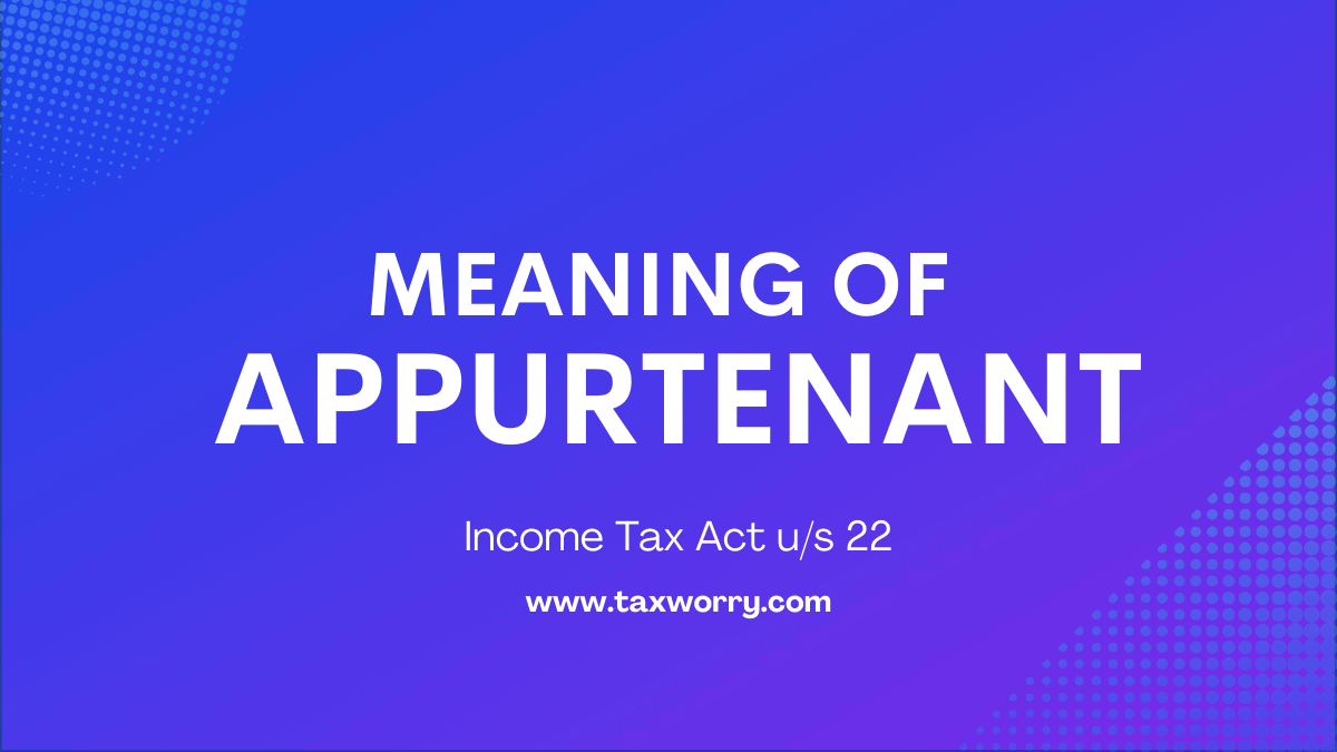 meaning of appurtenant