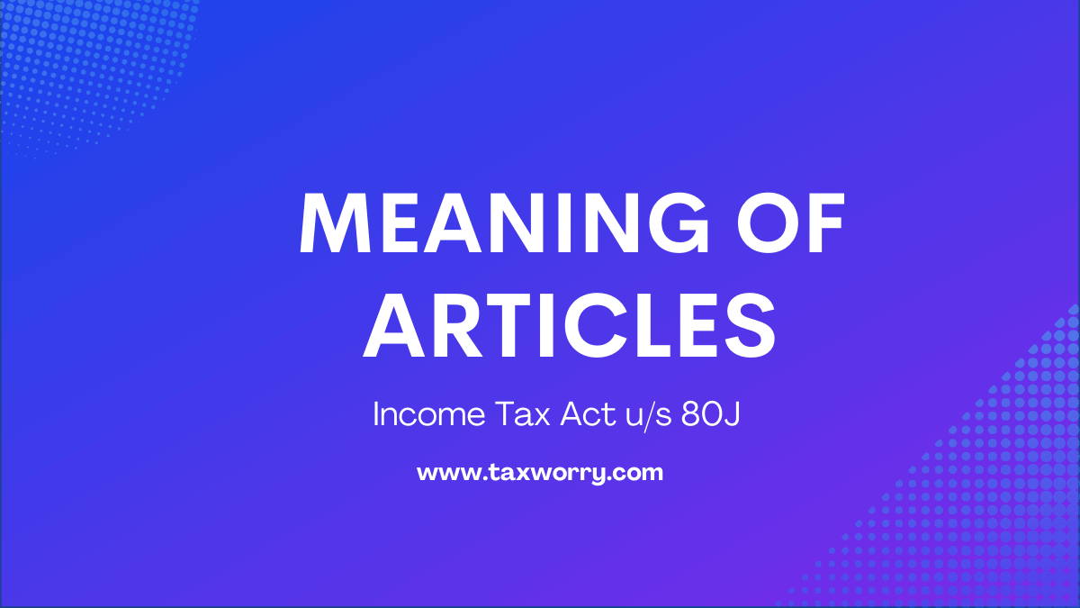 meaning of articles