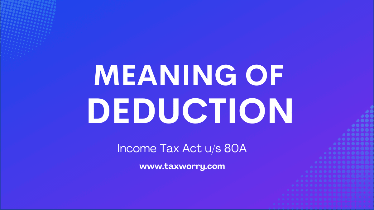 meaning of deduction