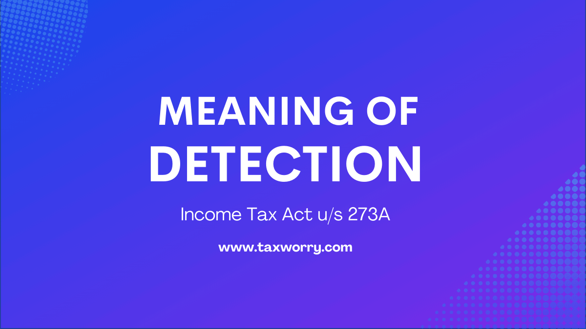 meaning of detection