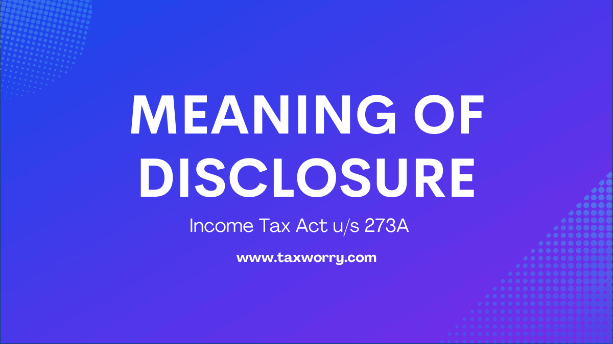 meaning of disclosure