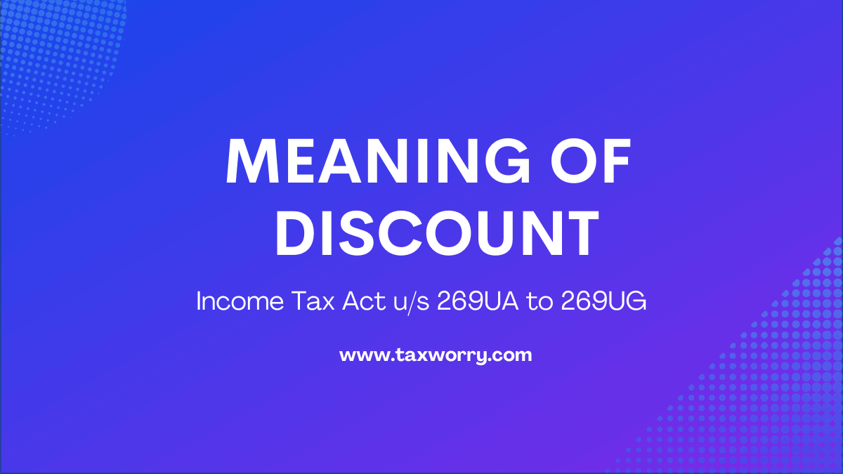 meaning of discount