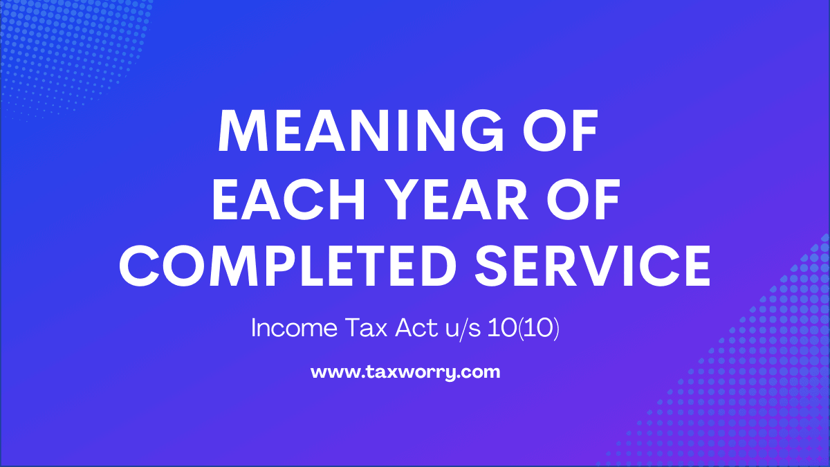 meaning of each year of completed service